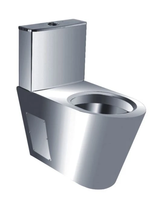Inodoro de la cárcel de seguridad de acero inoxidable para residuos de piso