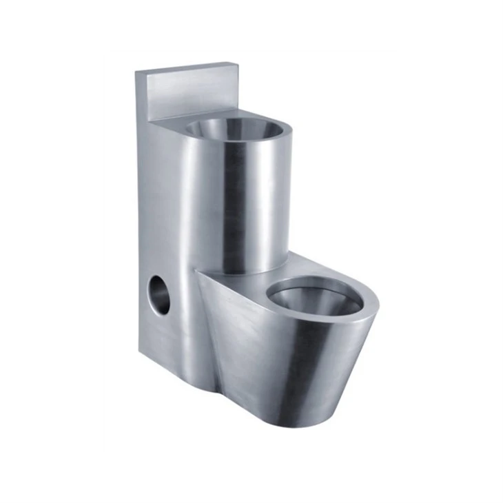 Combinación de inodoro y lavabo de acero inoxidable para prisión